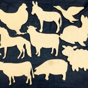 wooden cutouts