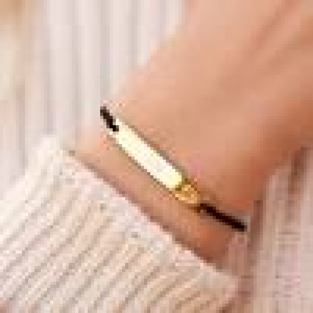 Engraved Plate Bracelet